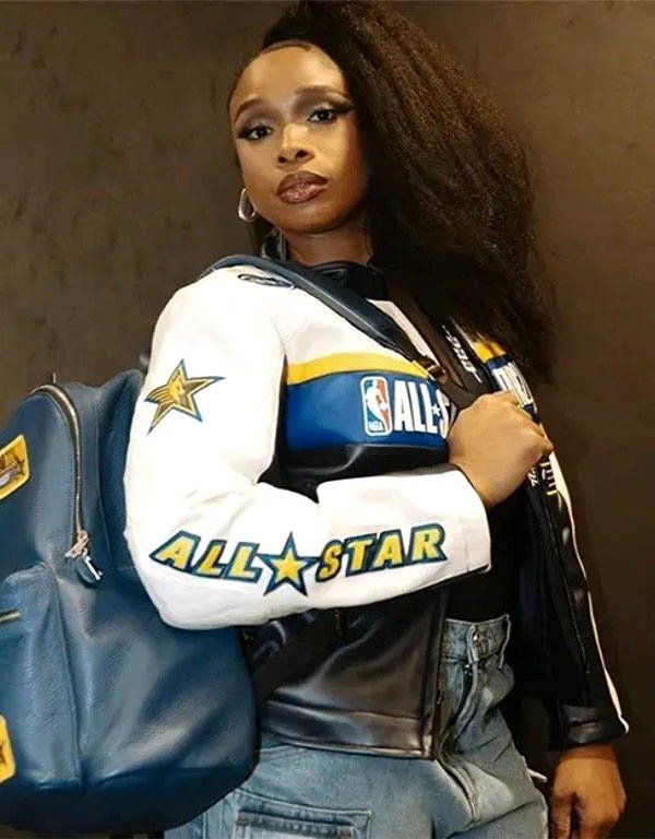 73rd NBA All-Star Game Jennifer Hudson Leather Jacket