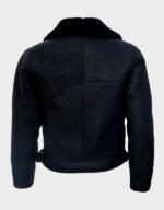 Aviator Shearling Fur Leather Jacket - Image 2