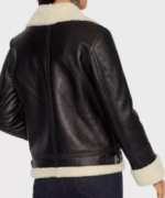 Aviator Shearling Leather Jacket - Image 2