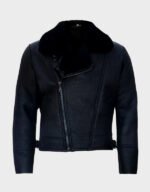 Aviator Shearling Fur Leather Jacket