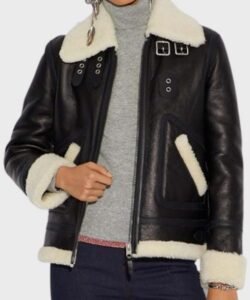 Aviator Shearling Leather Jacket