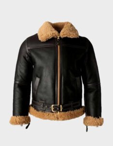 B3 Shearling Bomber Fur Leather Jacket