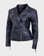 Black Leather Moto Jacket | The Fitted Jackets
