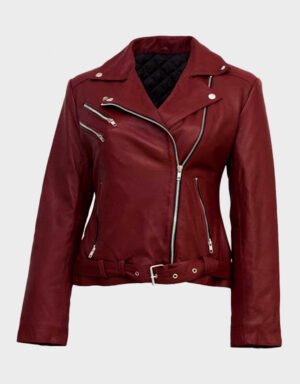 Burgundy Leather Jacket | The Fitted Jackets