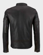 Brown Stripe Cafe Racer Jacket - Image 2