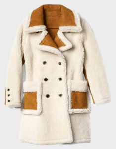 Double Breasted Shearling Coat