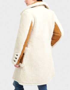 Double Breasted Shearling Coat - Image 2