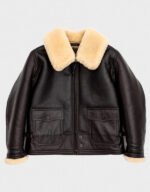 Navy M-445A Flight Brown Shearling Leather Jacket | Authentic WWII Bomber | The Fitted Jackets