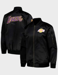 Los Angeles Lakers Mitchell & Ness Black Full-Zip