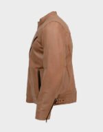 Mens Brown Biker Leather Jacket