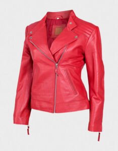 Black Leather Moto Jacket - Image 4