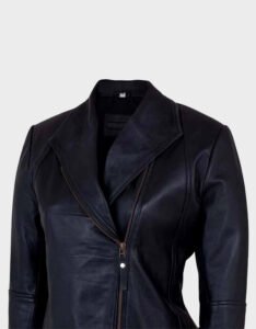 Slim Black Leather Jacket - Image 5