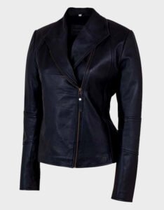 Slim Black Leather Jacket