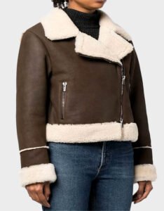 Women In the Dark S04 Chelsea Aviator Jacket - Image 3