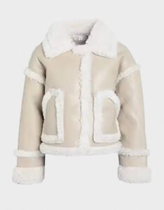 Women Shearling Faux Leather Jacket