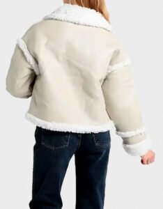 Women Shearling Faux Leather Jacket - Image 2