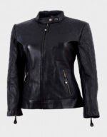 Womens Cafe Racer Leather Jacket | The Fitted Jackets