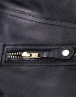 Womens Cafe Racer Leather Jacket - Image 4