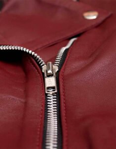 Burgundy Leather Jacket - Image 5