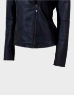Slim Black Leather Jacket - Image 3