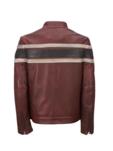 Mens Retro Red Waxed Vintage Jacket - Image 2