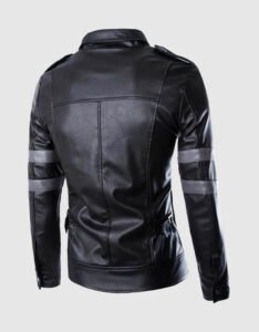 Black Jacket with Gray Stripes - Image 2