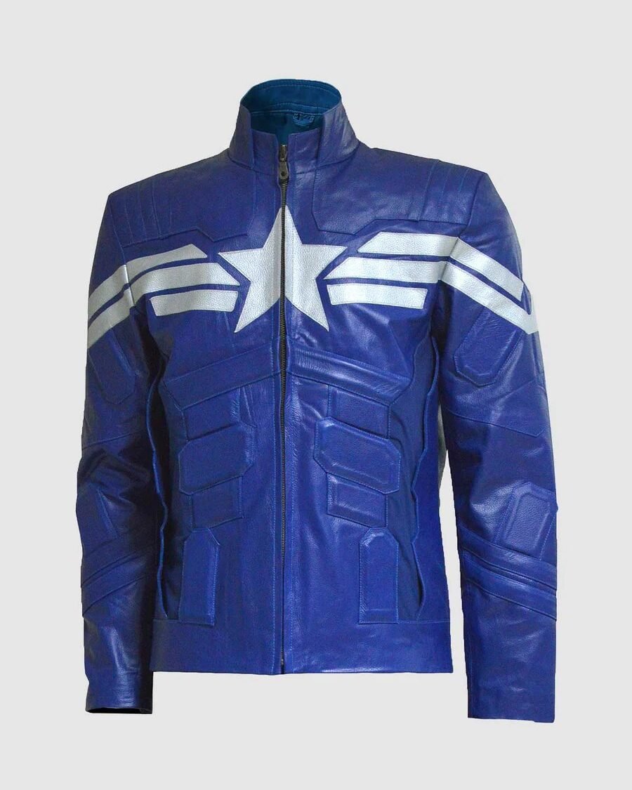 Blue Jacket With Gray Star | The Fitted Jackets