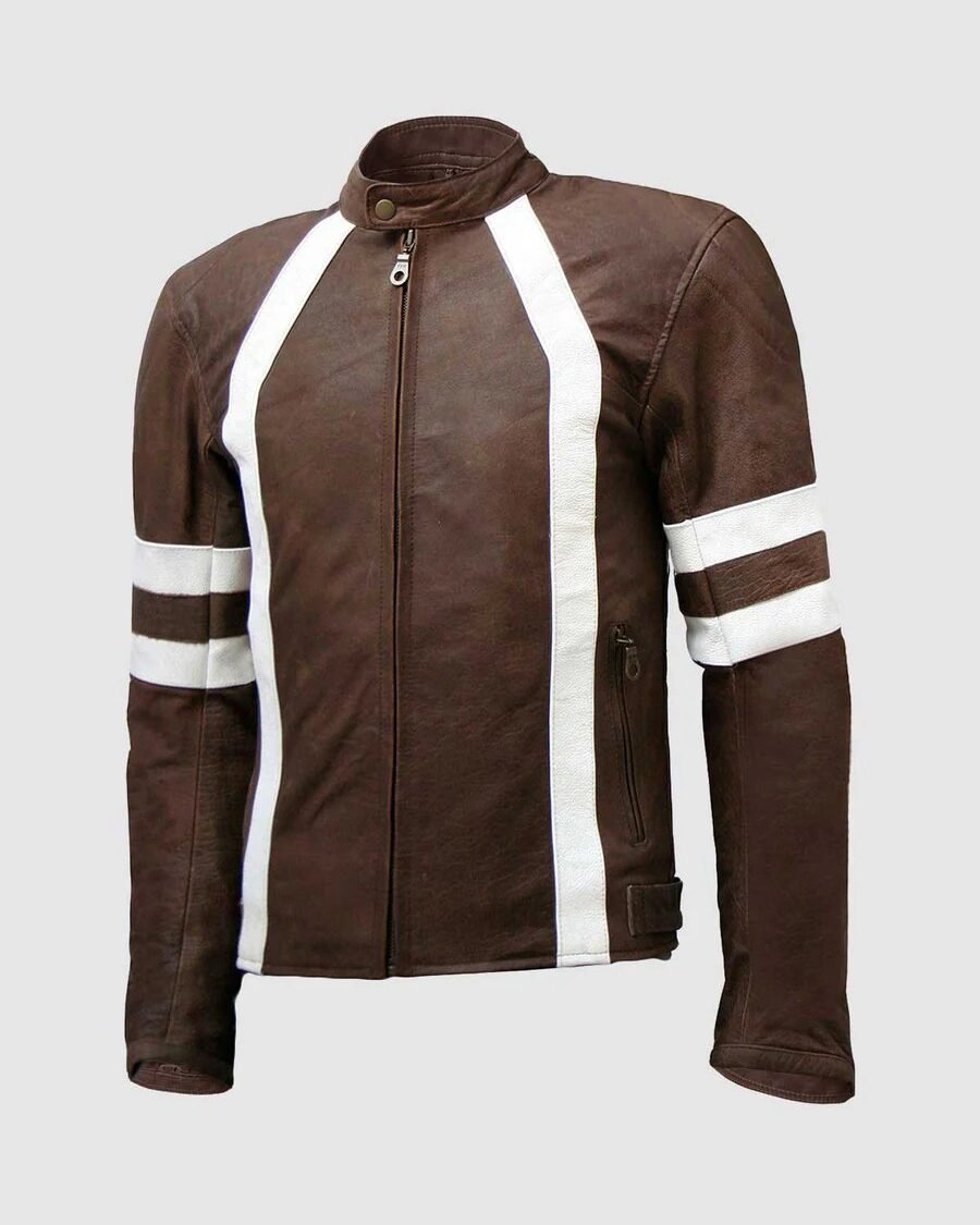 Distressed Leather Jacket | The Fitted Jackets