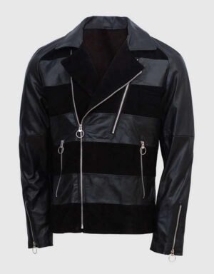 Classic Suede Striped Jacket