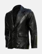 Classic Black Leather Coat for Women | The Fitted Jackets