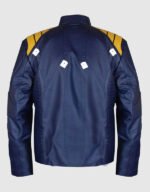 Blue Leather Jacket - Image 2