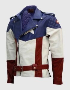 Multi Colored Biker Jacket for Women