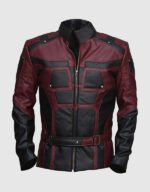 Red and Black Cafe Racer Jacket | The Fitted Jackets
