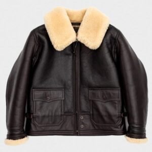 Flight Brown Shearling Leather Jacket