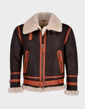 Flying Aviator Shearling Bomber Jacket | The Fitted Jackets