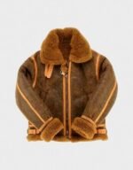 RAF Aviator Brown Shearling Sheepskin Leather Jacket