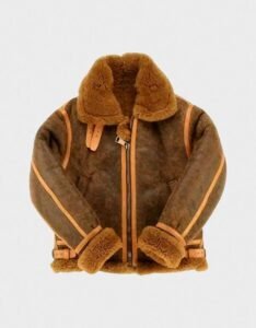 RAF Aviator Brown Shearling Sheepskin Leather Jacket