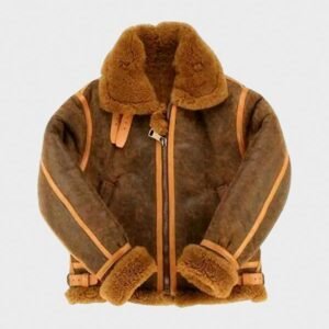RAF Aviator Brown Shearling Sheepskin Leather Jacket