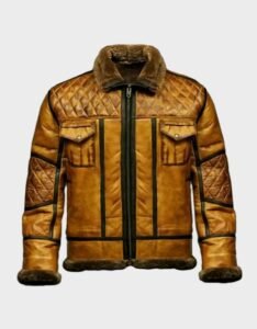 RAF B10 Aviator Flying Shearling Bomber Leather Jacket