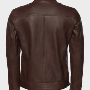 Declan Brown Café Racer Leather Jacket