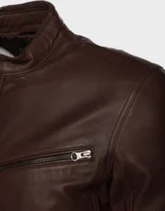 Declan Brown Café Racer Leather Jacket