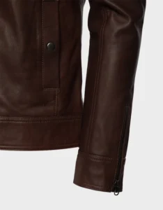 Declan Brown Café Racer Leather Jacket