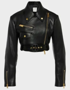 Cropped Leather Motorcycle Jacket | The Fitted Jackets
