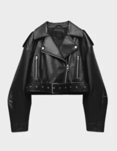 Faux Leather Crop Biker Jacket | The Fitted Jackets
