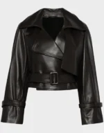 Nour Hammour Hatti Cropped Leather Jacket | The Fitted Jackets
