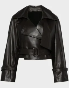 Nour Hammour Hatti Cropped Leather Jacket | The Fitted Jackets