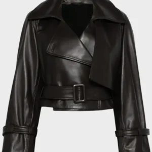 Nour Hammour Hatti Cropped Leather Jacket | The Fitted Jackets