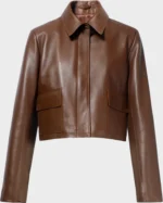 Nour Hammour Bleeker Cropped Leather Jacket | The Fitted Jackets