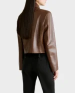 Nour Hammour Bleeker Cropped Leather Jacket | The Fitted Jackets