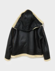 Handmade Men’s Shearling Aviator Jacket | Real Leather Flight Coat